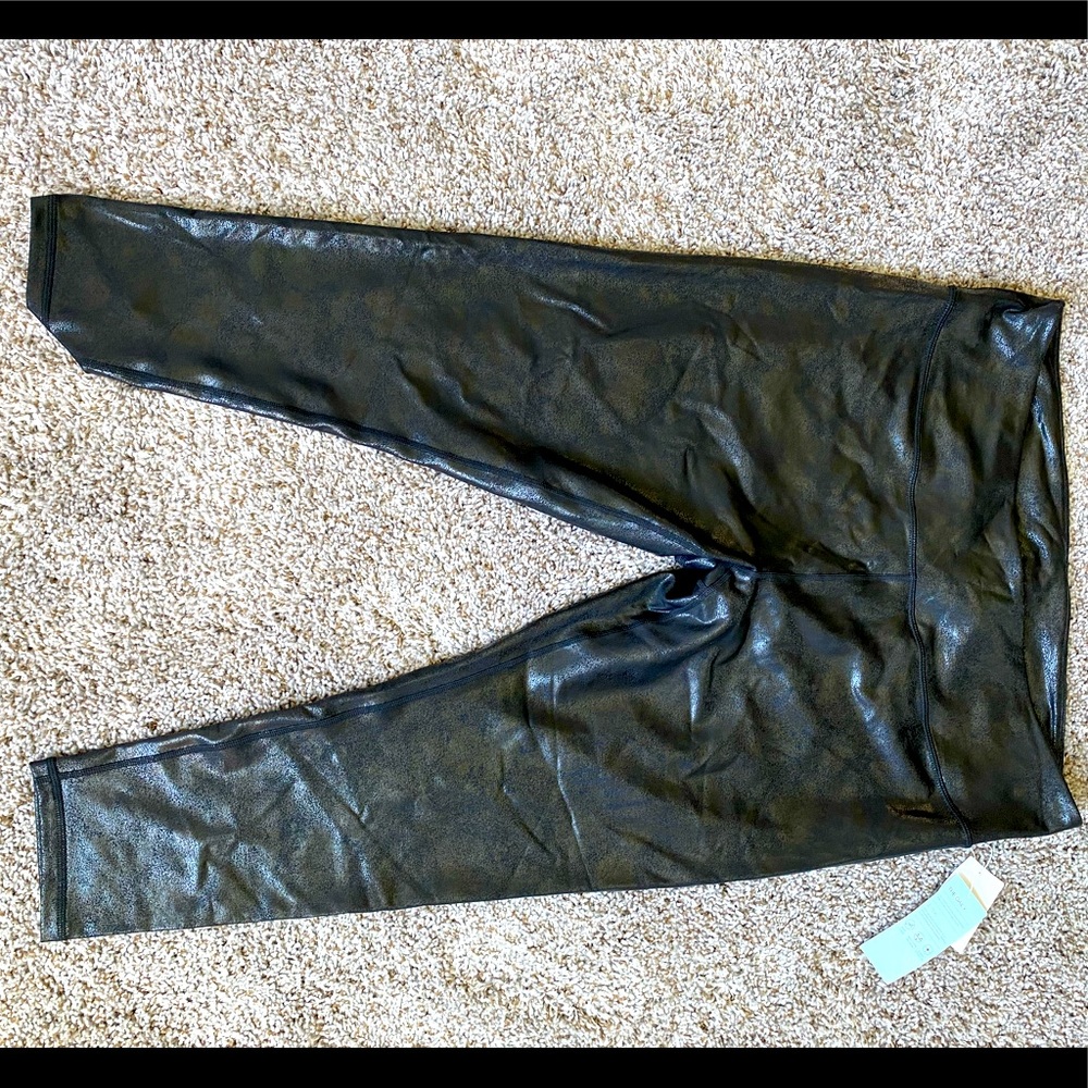 NWT distressed leather looking leggings